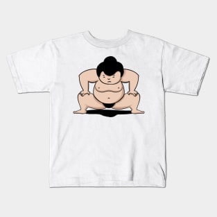 Mighty Showdown: Cartoon Sumo Wrestler Kids T-Shirt